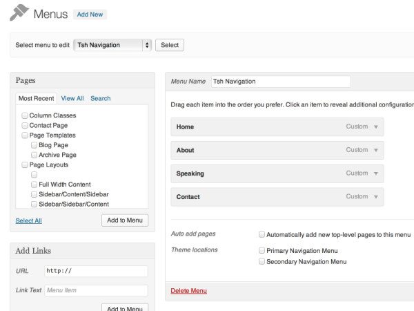 Új felület a WordPress menükezeléshez